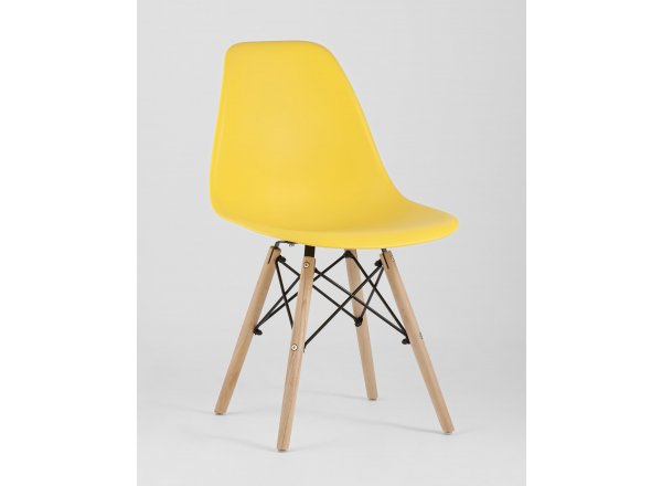 Стул Eames Style DSW желтый x4 (разборный каркас)