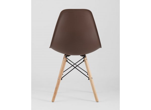 Стул Eames Style DSW коричневый x4 (разборный каркас) фото 7
