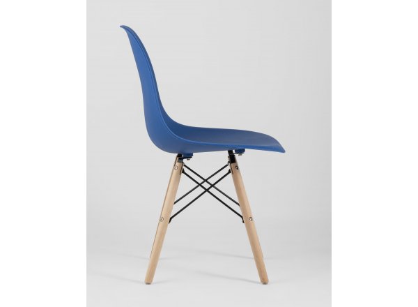 Стул Eames Style DSW синий (разборный каркас) фото 15