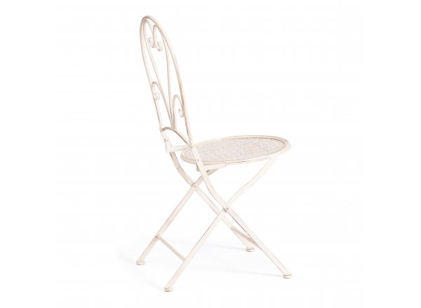 Стул Лав Чаир/Love Chair (PL08-11140) стальной сплав, античный белый, 40х47,5х94см фото 3