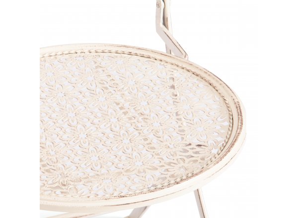 Стул Лав Чаир/Love Chair (PL08-11140) стальной сплав, античный белый, 40х47,5х94см фото 9
