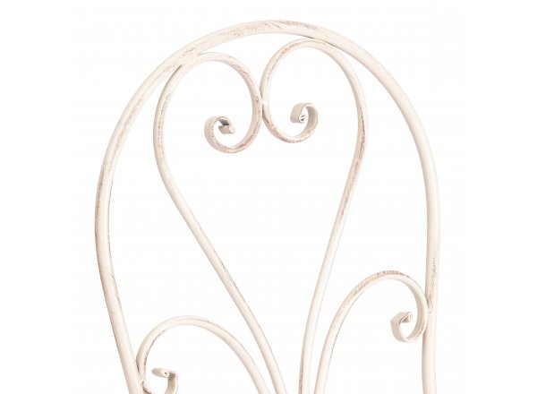 Стул Лав Чаир/Love Chair (PL08-11140) стальной сплав, античный белый, 40х47,5х94см фото 11