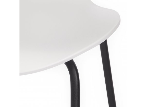 Стул Якобсен/Jacobsen (мод DC 102) пластик/металл, 50 х 46 х 82 см , белый 018/черный фото 14