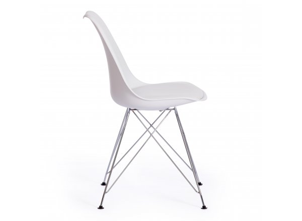 Стул Тулип Айрон Чаир/Tulip Iron Chair (мод.EC-123)/1 шт. в упаковке металл/пластик, 54,5*48*83,5см, white (белый) фото 2