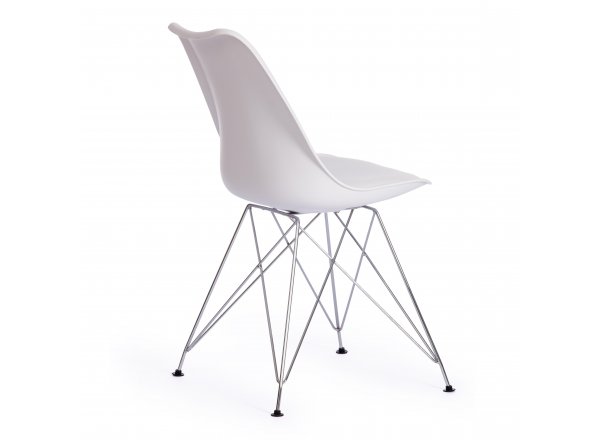 Стул Тулип Айрон Чаир/Tulip Iron Chair (мод.EC-123)/1 шт. в упаковке металл/пластик, 54,5*48*83,5см, white (белый)