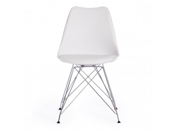 Стул Тулип Айрон Чаир/Tulip Iron Chair (мод.EC-123)/1 шт. в упаковке металл/пластик, 54,5*48*83,5см, white (белый)