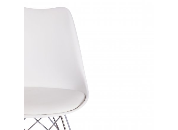 Стул Тулип Айрон Чаир/Tulip Iron Chair (мод.EC-123)/1 шт. в упаковке металл/пластик, 54,5*48*83,5см, white (белый) фото 13
