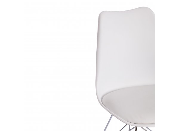 Стул Тулип Айрон Чаир/Tulip Iron Chair (мод.EC-123)/1 шт. в упаковке металл/пластик, 54,5*48*83,5см, white (белый) фото 14
