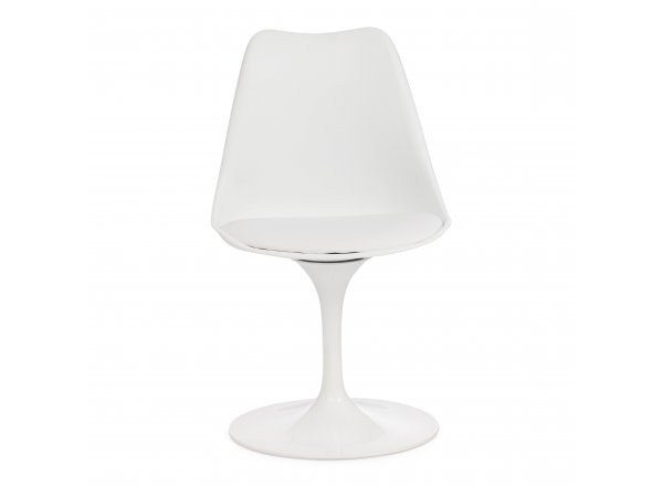 Стул Тулип Фэшн Чаир/Tulip Fashion Chair (мод.109)/1 шт. в упаковке металл/пластик/, 48х55х81см, белый/белый фото 5