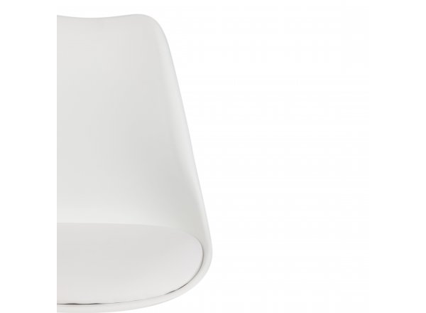 Стул Тулип Фэшн Чаир/Tulip Fashion Chair (мод.109)/1 шт. в упаковке металл/пластик/, 48х55х81см, белый/белый фото 6