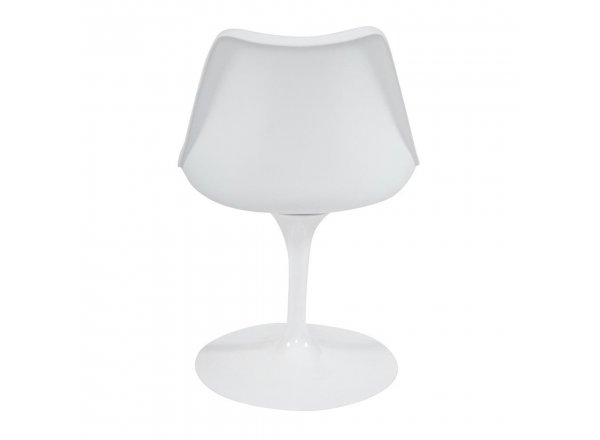 Стул Тулип Фэшн Чаир/Tulip Fashion Chair (мод.109)/1 шт. в упаковке металл/пластик/PU, 48 x 55 x 81см, белый / красный