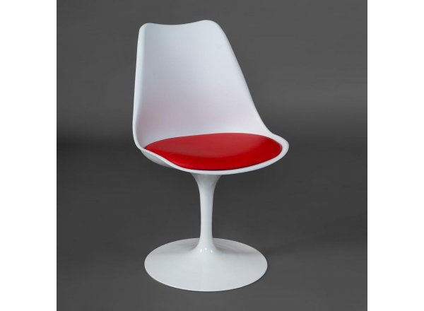Стул Тулип Фэшн Чаир/Tulip Fashion Chair (мод.109)/1 шт. в упаковке металл/пластик/PU, 48 x 55 x 81см, белый / красный фото 14