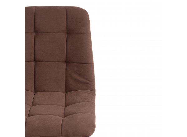 Стул Чилли Макс/Chilly Max (1шт.в упаковке) велюр/металл, 45х54х90см, коричневый 09/черный фото 16
