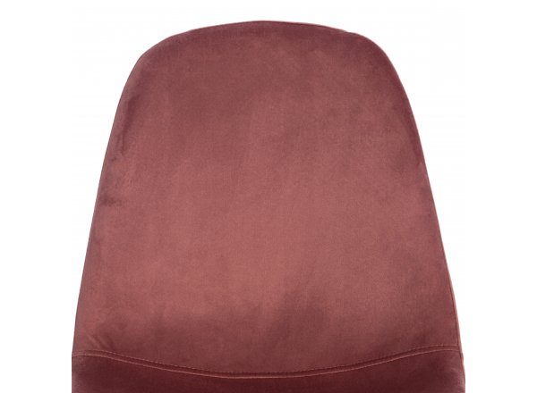 Стул Бриз/Breeze (мод.4724)/1 шт. в упаковке велюр/металл, 44х53х87см, коралловый (HLR44)/белый фото 11