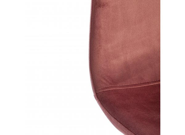 Стул Бриз/Breeze (мод.4724)/1 шт. в упаковке велюр/металл, 44х53х87см, коралловый (HLR44)/белый фото 13