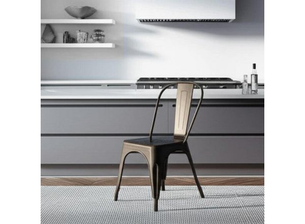 Стул Лофт Чаир/Loft Chair (мод.012)/1 шт. в упаковке металл, 45х35х85см, коричневый/античный коричневый фото 5