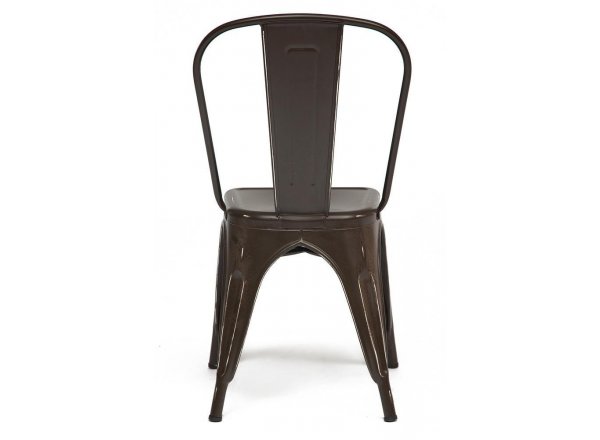 Стул Лофт Чаир/Loft Chair (мод.012)/1 шт. в упаковке металл, 45х35х85см, коричневый/античный коричневый