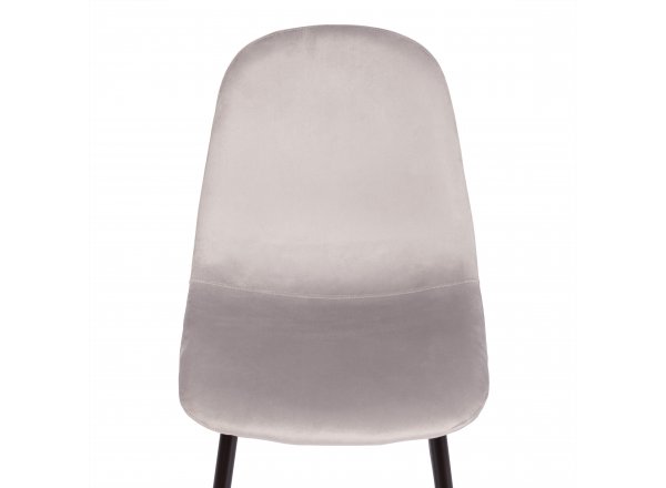 Стул Бриз/Breeze (мод.4724)/1 шт. в упаковке велюр/металл, 44х53х87см, светло-серый (HLR14)/черный фото 9