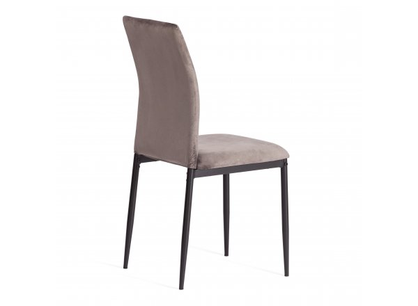 Стул Капри/Capri (мод.39) металл, вельвет, 49.5х41х93,5см, темно-серый HLR24/черный