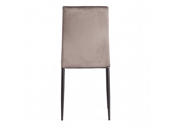 Стул Капри/Capri (мод.39) металл, вельвет, 49.5х41х93,5см, темно-серый HLR24/черный