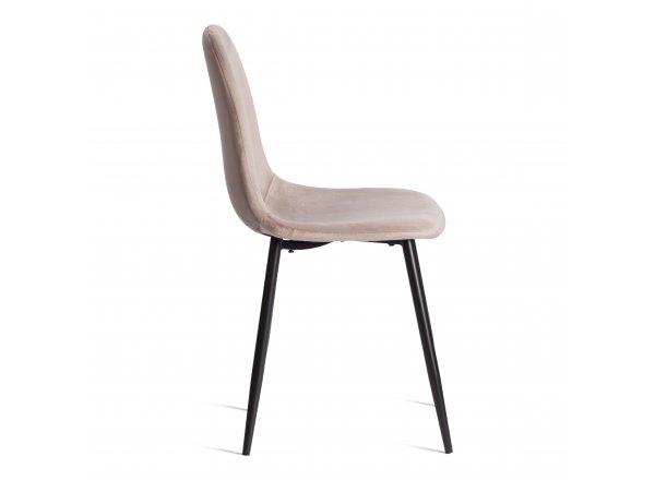 Стул Бриз/Breeze (мод.4724) велюр/металл, 44х53х87см, кофейный (HLR9)/черный