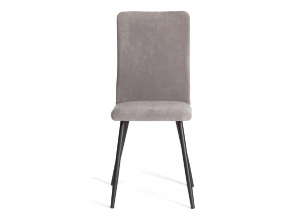Стул обеденный Ля Русс/La Rousse (2шт.в упаковке) Нью, велюр, серый/чёрный, 29, 45х55х93см
