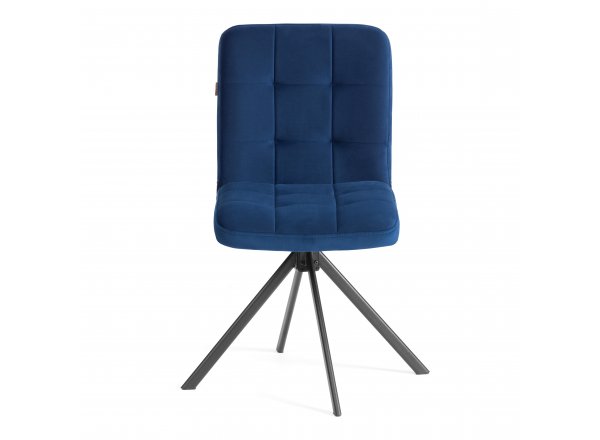 Стул обеденный Медео/Medeo опора 360, велюр, синий