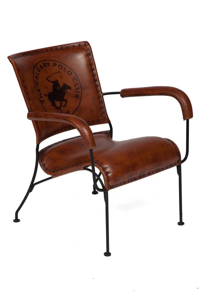 Кресло Secret de Maison Мэйджор/Major (мод. M-14530) металл/кожа буйвола, 65х58х75см, коричневый