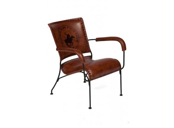 Кресло Secret de Maison Мэйджор/Major (мод. M-14530) металл/кожа буйвола, 65х58х75см, коричневый