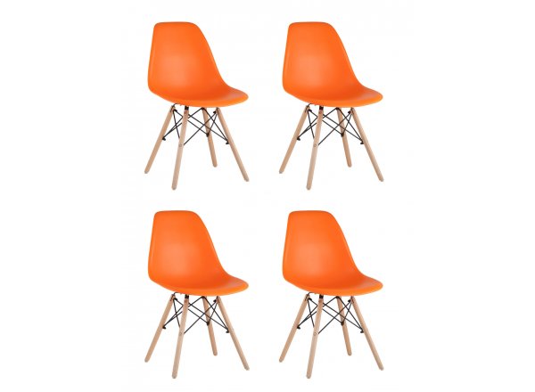 Стул Eames DSW оранжевый x4