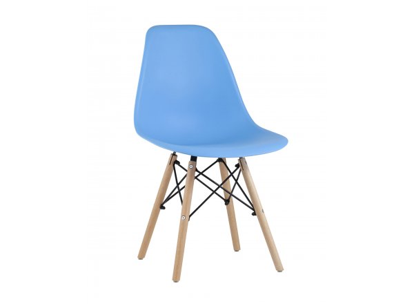 Стул Eames Style DSW голубой (разборный каркас)