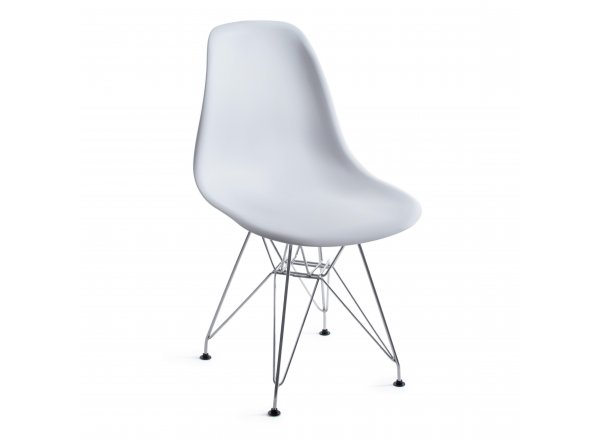 Стул Синди Айрон Чаир Имс/Cindy Iron Chair Eames (мод.002)/1 шт. в упаковке металл, пластик, 51х46х82,5, белый