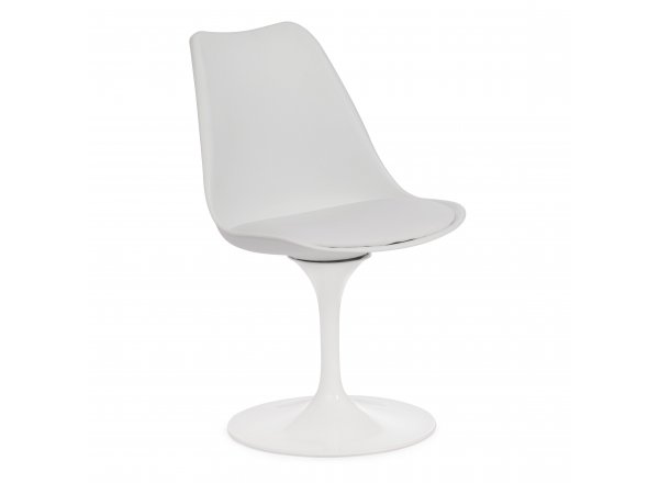 Стул Тулип Фэшн Чаир/Tulip Fashion Chair (мод.109)/1 шт. в упаковке металл/пластик/, 48х55х81см, белый/белый