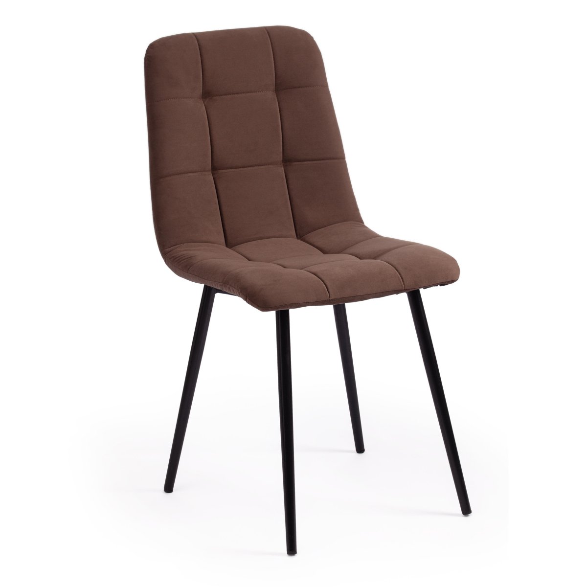 Стул Чилли Макс/Chilly Max (1шт.в упаковке) велюр/металл, 45х54х90см, коричневый 09/черный