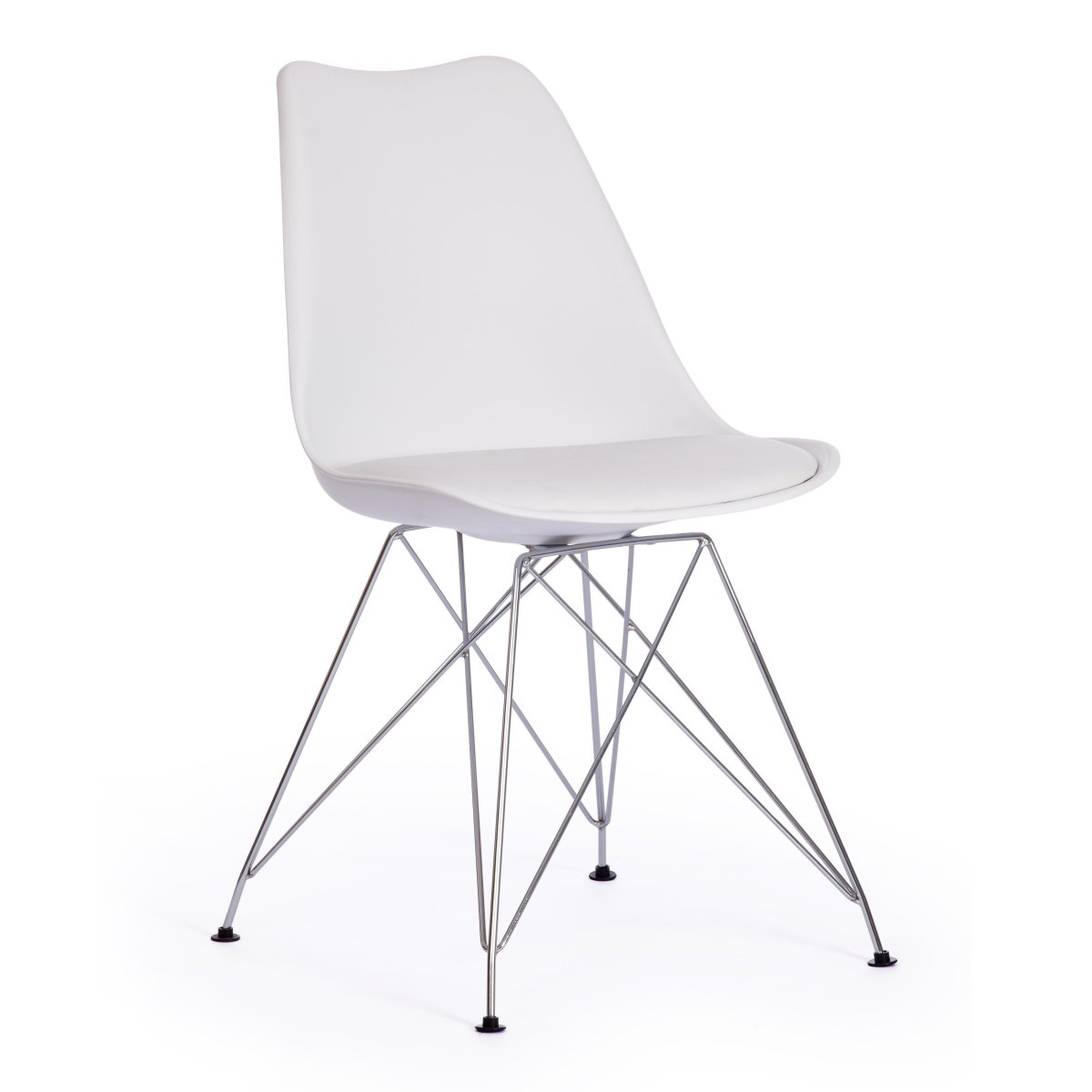 Стул Тулип Айрон Чаир/Tulip Iron Chair (мод.EC-123)/1 шт. в упаковке металл/пластик, 54,5*48*83,5см, white (белый)