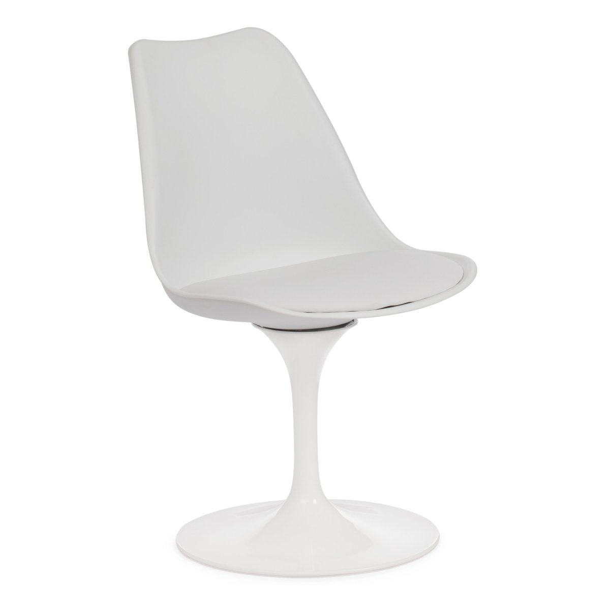 Стул Тулип Фэшн Чаир/Tulip Fashion Chair (мод.109)/1 шт. в упаковке металл/пластик/, 48х55х81см, белый/белый